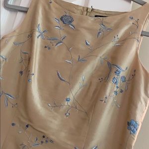 Ann Taylor Petites Vintage-Look Silk Dress